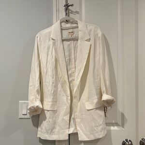 Open Edit White Blazer